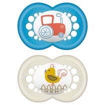 Mam Original Set Succhietto In Caucciù Per Bambini 16 Mesi+ Fantasia Assortita-2
