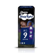 Libero SleepTight 9 Pannolini Da Notte Per Bambini 22-37kg 10 Pezzi-1