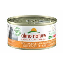 Almo Nature HFC Natural Cibo Umido Pollo Grigliato Per Gatti Adulti Lattina 70g