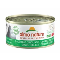 Almo Nature HFC Natural Cibo Umido Tacchino Grigliato Per Gatti Adulti Lattina 70g