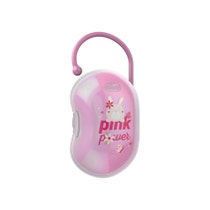 Chicco Porta Succhietto Bimba Per Due Ciucci Rosa 1 Pezzo-1