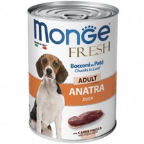 Monge Fresh Adult Anatra Cibo Umido per Cani Adulti 400g-1