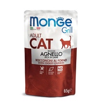 Monge Grill Adult Ricco in Agnello Cibo Umido Per Gatti Adulti 85g-1