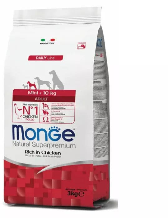 Monge Adult Cane Taglia Mini Pollo 3 kg