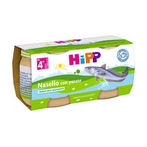 Hipp Omogeneizzato Nasello Merluzzo Patate 4M+ 2x80g - 1
