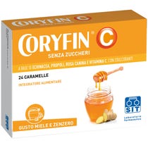 Coryfin C Senza Zucchero Miele Zenzero 24 Caramelle - 3
