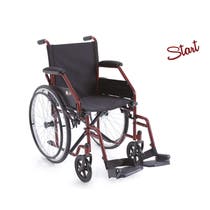 Moretti Ardea Carrozzina Pieghevole Autospinta Acciaio Verniciato Seduta 45cm-1