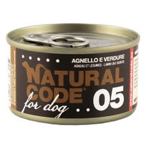 Natural Code 05 Agnello E Verdure Cani Adulti Lattina 90g