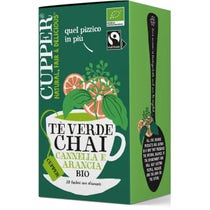 Cupper Tè Verde Chai Cannella/Arancia Bio 20 Filtri 35g-1