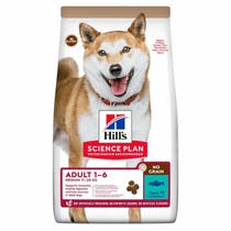 Hill's Science Plan No Grain Medium Adult Ipoallergenico Cibo Secco Con Tonno Cani Adulti Taglia Media Sacco 2,5kg-1