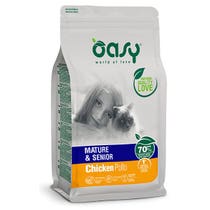 Oasy Lifestage Mature & Senior Pollo Cibo Secco Per Gatti 1,5kg