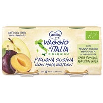 Viaggio D'Italia Mellin Omogeneizzato Prugna/Mela Golden 2x100g-2