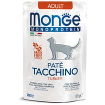 Monge Monoprotein Paté Tacchino Cibo Umido Per Gatti Adulti 85g-2