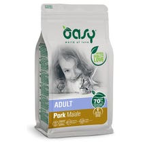 Oasy Lifestage Adult Maiale Cibo Secco Per Gatti 1,5kg