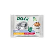 Oasy Bocconcini In Salsa Per Gatti Adulti Multipack Meat Selection 4x85g