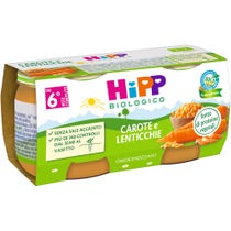 Hipp Bio Omogeneizzato Carote e Lenticchie 2x80g - 1