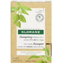 Klorane Shampoo Maschera Lavante 2 In1 Polvere Ortica E Argilla Bio Cuoio Capelluto Grasso 8X3g-1