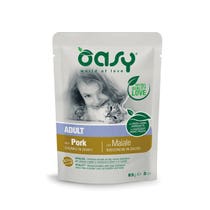 Oasy Wet Cat Bocconcini In Salsa Con Maiale Per Gatti Adulti Sterilizzati 85g-2