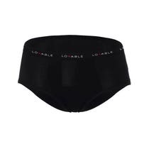 Lovable Period Panties Slip Ciclo In Cotone Lavabile Flusso Medio Taglia XL Colore Nero-1
