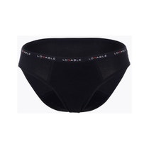 Lovable Period Panties Slip Ciclo In Cotone Lavabile Flusso Medio Taglia Media Colore Nero-0