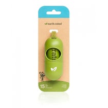 Earth Rated Distributore Con Sacchetti Biodegradabili Inodore 1 Rotolo x 15 Sacchetti