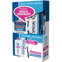 Forhans Kit Gengive Sanguinanti Dentifricio 75ml+Collutorio 250ml+1 Spazzolino - 2