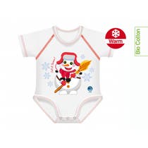 J Bimbi Body Bio Invernale Cotone Warm Pupazzo Di Neve 0-36 Mesi-1
