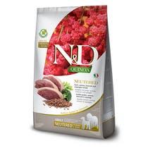 Farmina N&D Quinoa Neutered Anatra E Broccoli Cani Adulti Sterilizzati Taglia Media E Grande Sacco 12kg-1