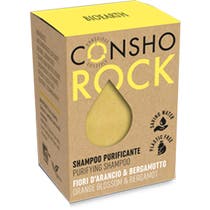 Bioearth Consho Rock Shampoo Purificante Fiori D'Arancio/Bergamotto 50g-1