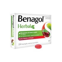 Benagol Herbal Gusto Menta E Ciliegia 24 Pastiglie-14