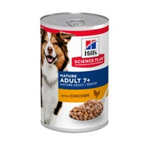 Hill's Science Plan Mature Bocconcini Pollo Per Cani Adulti Lattina 370g-2