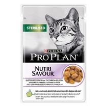 Purina Pro Plan Nutri Savour Sterilised Gatto Bocconcini Tacchino In Gelatina Bustina 85g-0