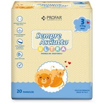 Profar Pannolini Sempre Asciutto Ultra Midi 4/9 kg 20 Pezzi