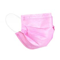 360Mask10 Mascherina Chirurgica 3 Veli Bambini 6-12 Anni Monouso Rosa 10 Pezzi -2