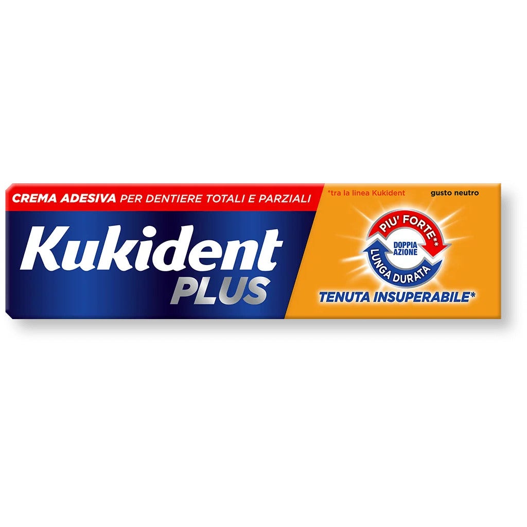 Kukident Plus Doppia Azione Gusto Neutro 40g-1