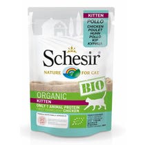 Schesir Organic Bio Paté Al Pollo Per Gattini Bustina 85g-2