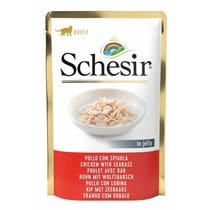 Schesir Pollo Con Spigola In Jelly Cibo Umido Gatti Adulti Bustina 85g-2