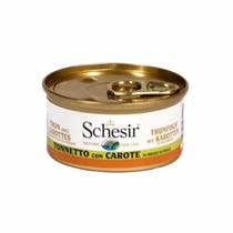 Schesir Tonnetto Con Carote Cibo Umido Gatti Adulti Lattina 85g-2