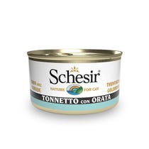Schesir Tonnetto Con Orata Cibo Umido Gatti Adulti Lattina 85g-2