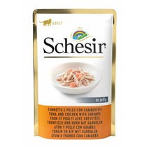 Schesir Tonnetto E Pollo Con Gamberetti In Jelly Cibo Umido Gatti Adulti Bustina 85g-2
