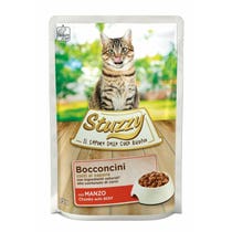Stuzzy Bocconcini Con Manzo Cibo Umido Gatti Adulti Bustina 85g-2