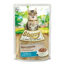 Stuzzy Bocconcini Con Nasello Cibo Umido Gatti Adulti Bustina 85g-2
