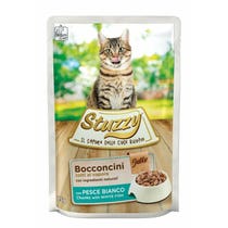 Stuzzy Bocconcini Jelly Con Pesce Bianco Per Gatti Adulti Bustina 85g-2