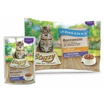 Stuzzy Bocconcini Con Pollo/Tacchino Cibo Umido Gatti Adulti Multipack 4x85g-2