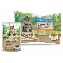 Stuzzy Bocconcini Con Pollo/Vitello Cibo Umido Gatti Adulti Multipack 4x85g-2