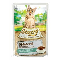 Stuzzy Sfilaccetti Con Più Coniglio Cibo Umido Gatti Adulti Bustina 85g-2