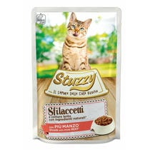 Stuzzy Sfilaccetti Con Più Manzo Cibo Umido Per Gattini Bustina 85g-2
