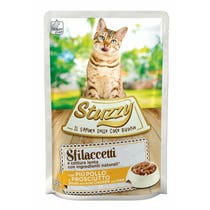 Stuzzy Sfilaccetti Con Più Pollo/Prosciutto Cibo Umido Gatti Adulti Bustina 85g-2