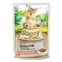 Stuzzy Sfilaccetti Con Più Salmone Cibo Umido Gatti Adulti Bustina 85g-2