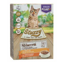 Stuzzy Sfilaccetti Con Pollo/Tacchino Cibo Umido Gatti Adulti Multipack 12x85g-2